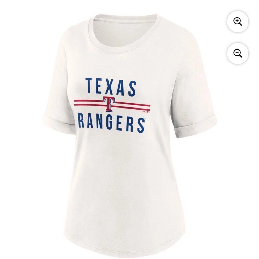 NEW Women's White Texas Rangers Tshirt XL 2XL‎ NWT